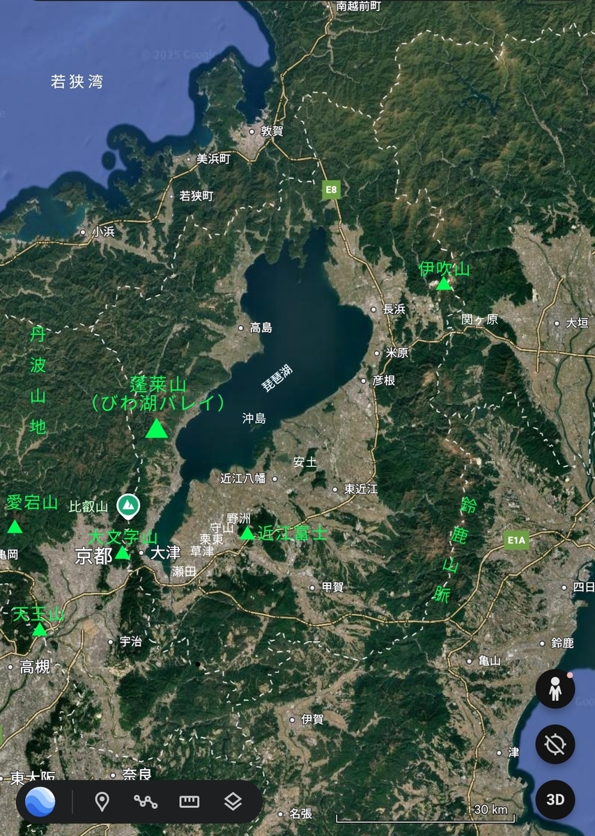 琵琶湖テラスの眺望（滋賀県） - 地理学徒の語り