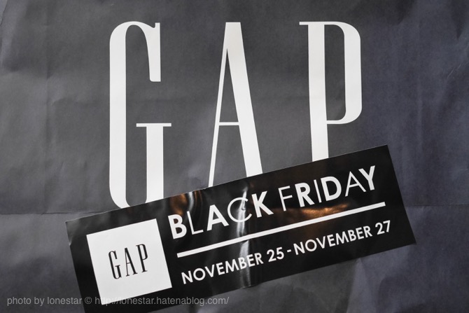 GAP ブラックフライデー