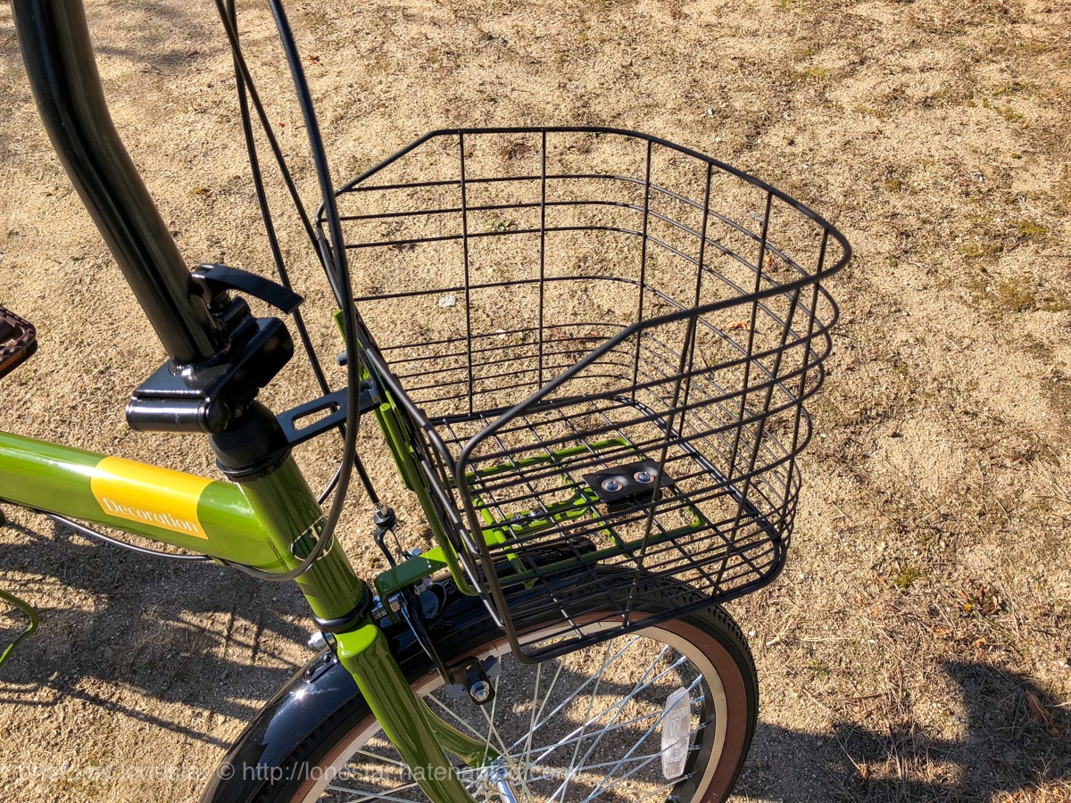 折りたたみ自転車　カゴ