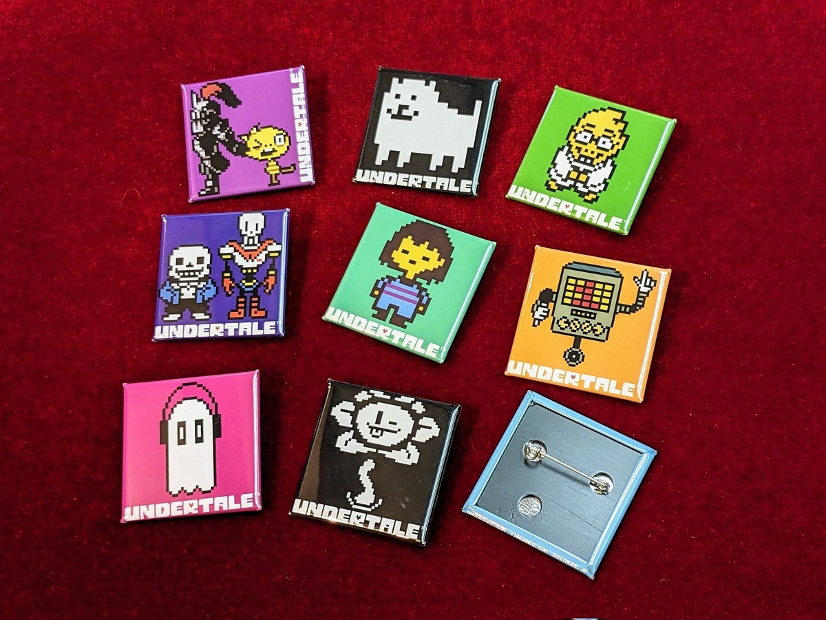 UNDERTALEガチャガチャ缶バッジ全9種（シークレット1種）