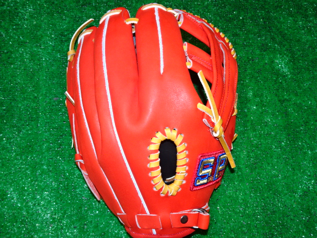 シュアプレイ　レッド 軟式グローブ SBG-A4305 シュアプレイ 少年軟式用 SBG-YL424 L レッドオレンジ Lサイズ 少年
