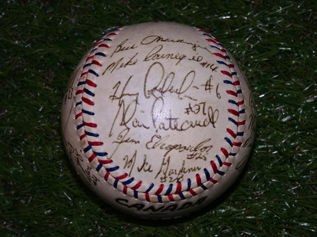 1984年 ロサンゼルスオリンピック 野球競技 7位 カナダ 直筆サイン