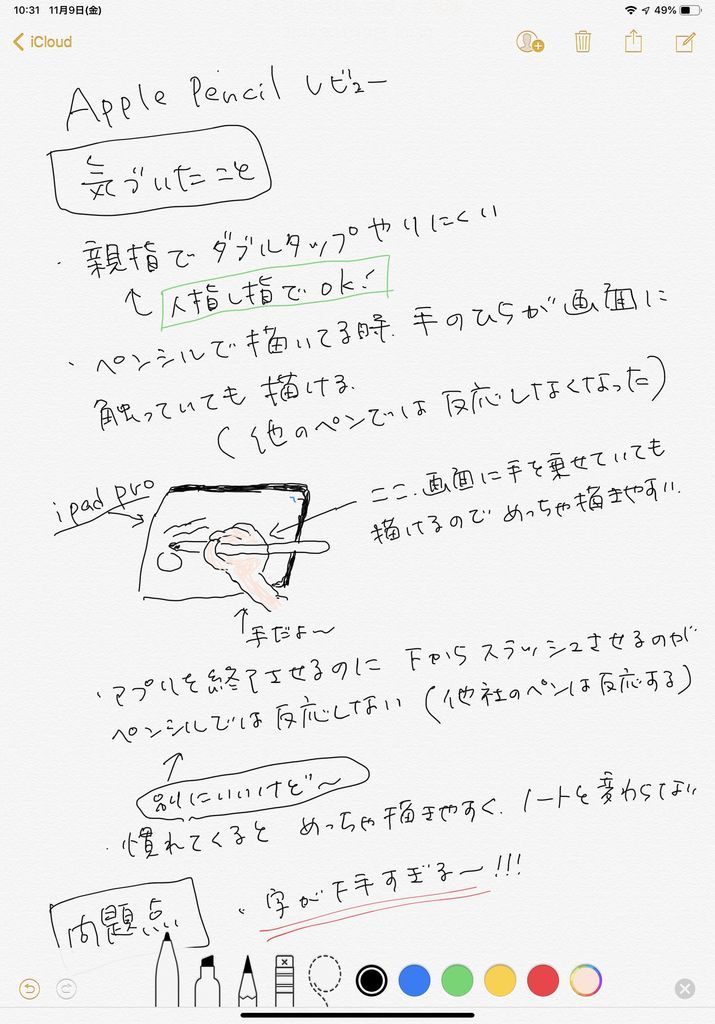 iPad Pro 11インチとApple Pencil の個人的感想レビュー - 気ままな暮らし