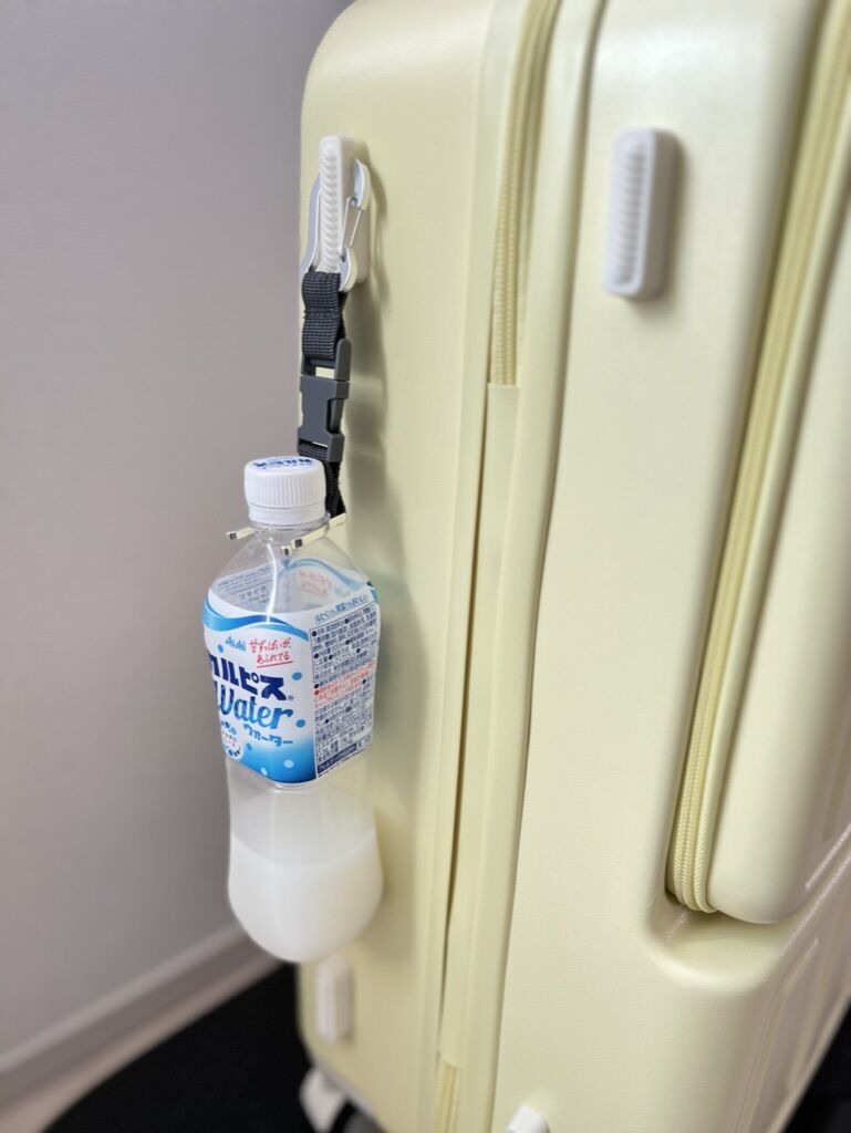 実際にペットボトルを掛けてみた