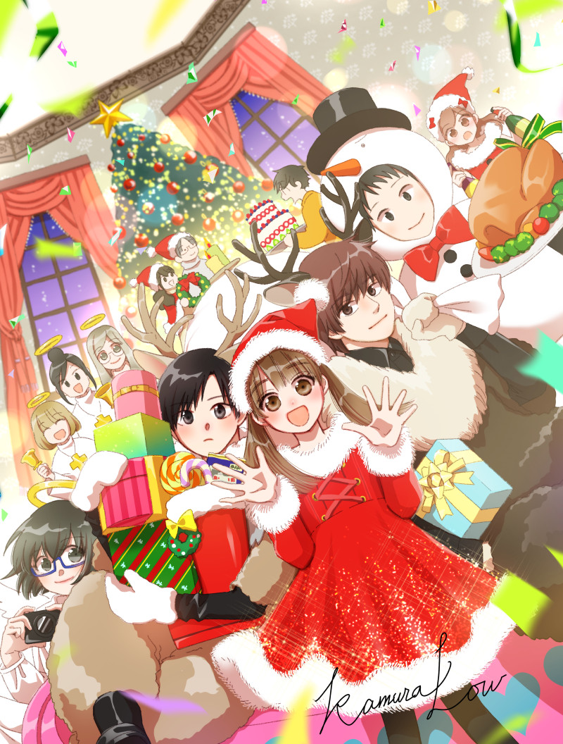 オリジナル手描きイラスト☆【Xmasの彼女2023その3 サンタチアガール