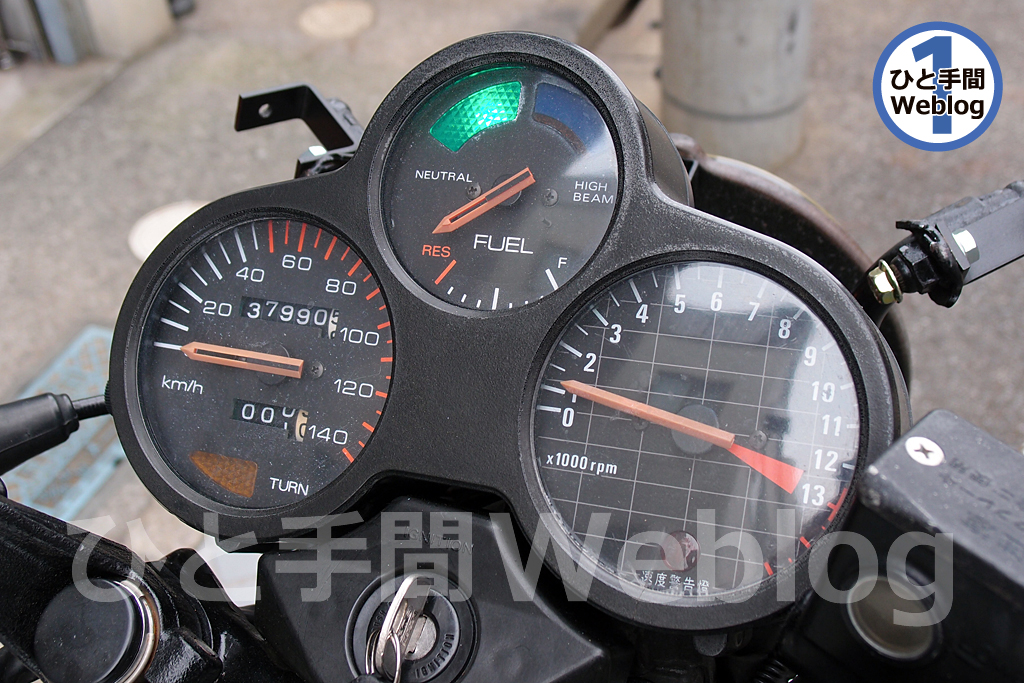 CBX125Fのエンジンが取りあえず始動。本調子ではないが、メーター周り