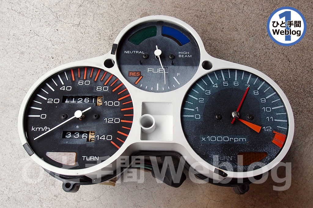 CBX125Fのエンジンが取りあえず始動。本調子ではないが、メーター周り