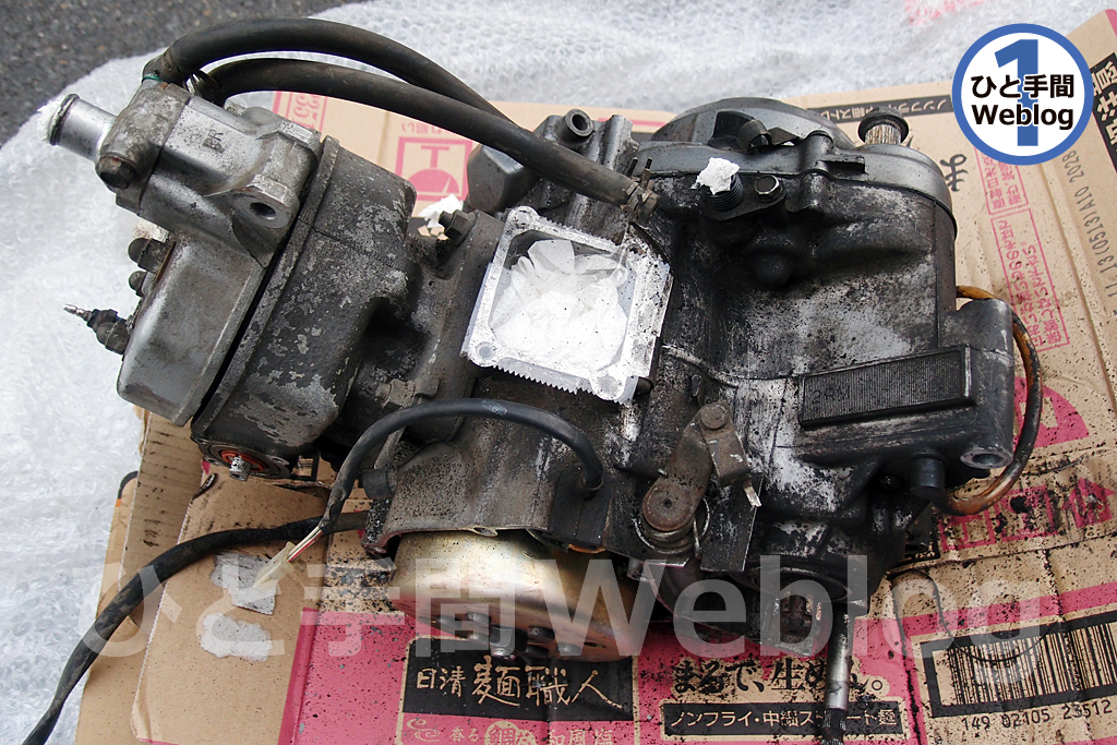3TY型TZR125に搭載された2RMエンジンに見切りを付け、中古2RMエンジン