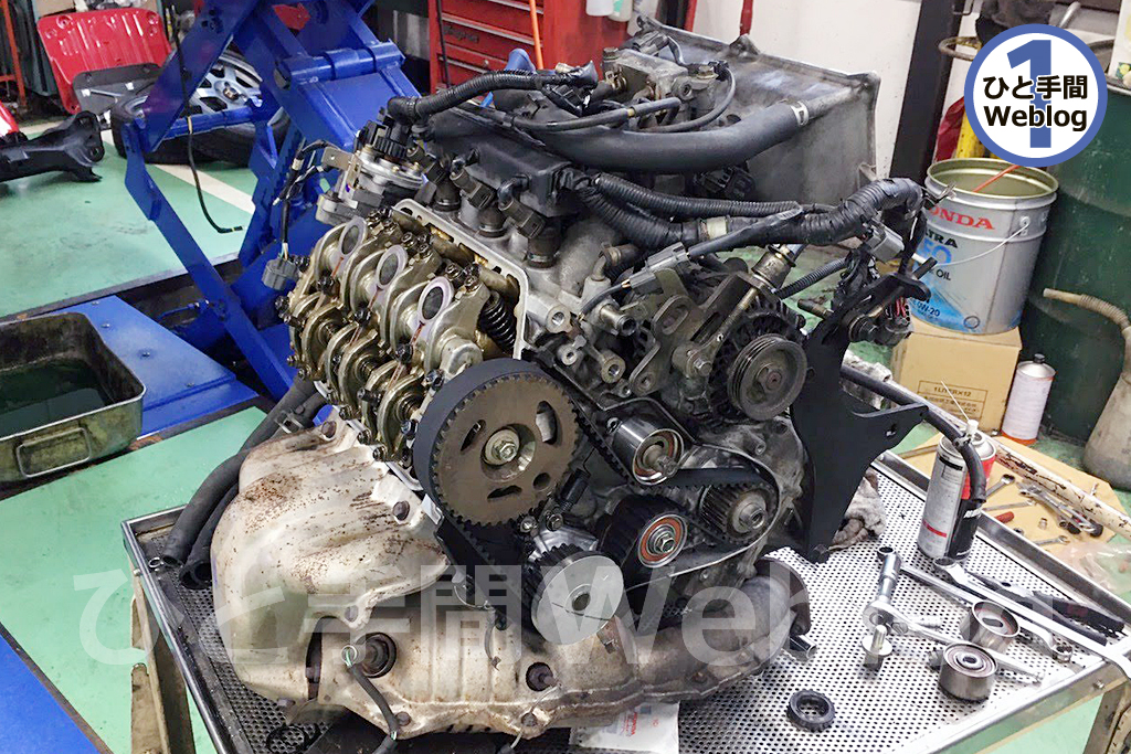 ホンダビートのガラガラ音解消のため、リビルトミッションに交換。併せ