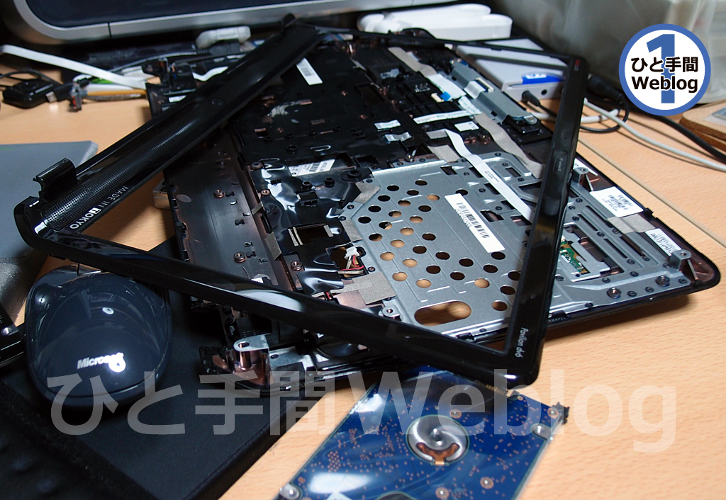 hp Pavilion dv6-7000のプアーなTN液晶を、フルHDのIPS液晶パネルに 