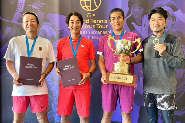 NewsRelease】佐藤政大選手が「SENKO CUP in Yamanashi ITF