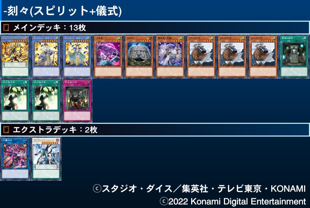 刻々-】デッキ紹介 - ルーシーの遊戯王とサブカル集会所