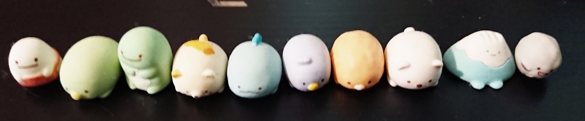 すみっコぐらし - 希少　すみっコぐらし　ぷっちょ　ミニフィギュア　全10種　コンプ品　食玩　まとめ ぷっちょ」の「すみっコぐらしけしごむフィギュア第2弾」が揃っ
