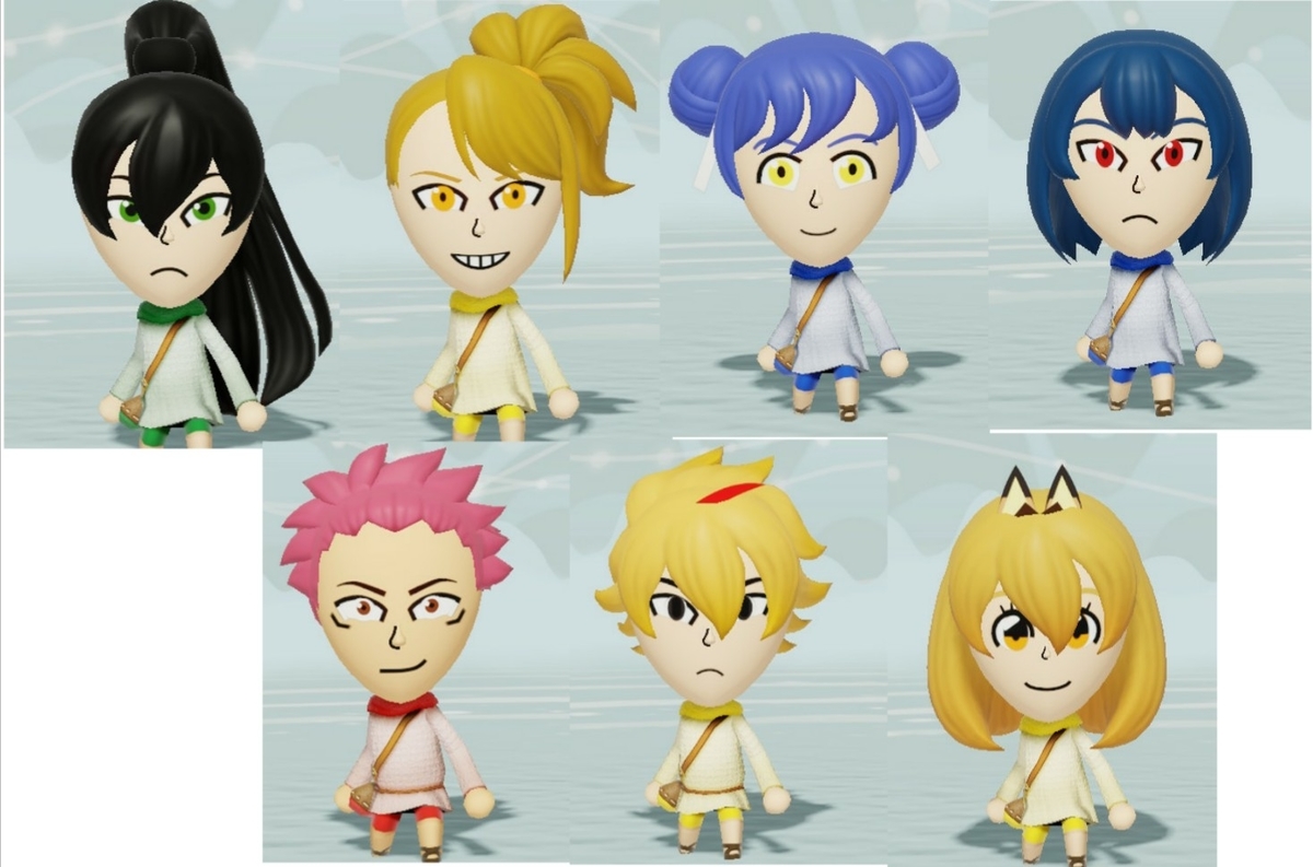 オリキャラ含む7体のMiiを作った！+α - カオルイの自由きままな