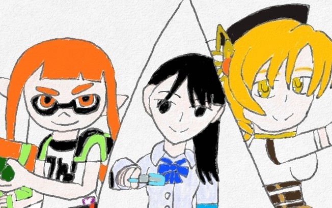 イラスト紹介 インクリング 薄井夏菜 巴マミ カオルイの自由きままなブログ