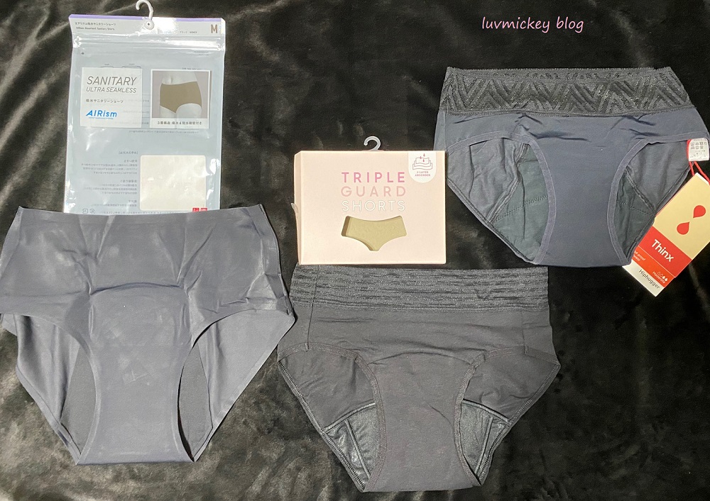 吸水ショーツ】ユニクロ・GU・THINX【吸水比較(動画あり