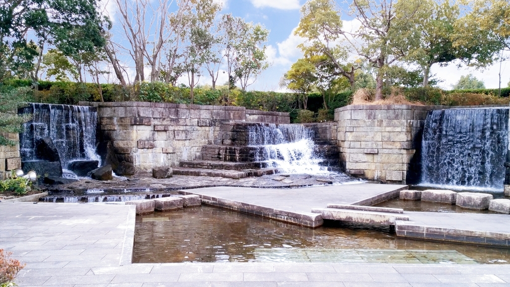 北池公園の滝 北池公園の滝