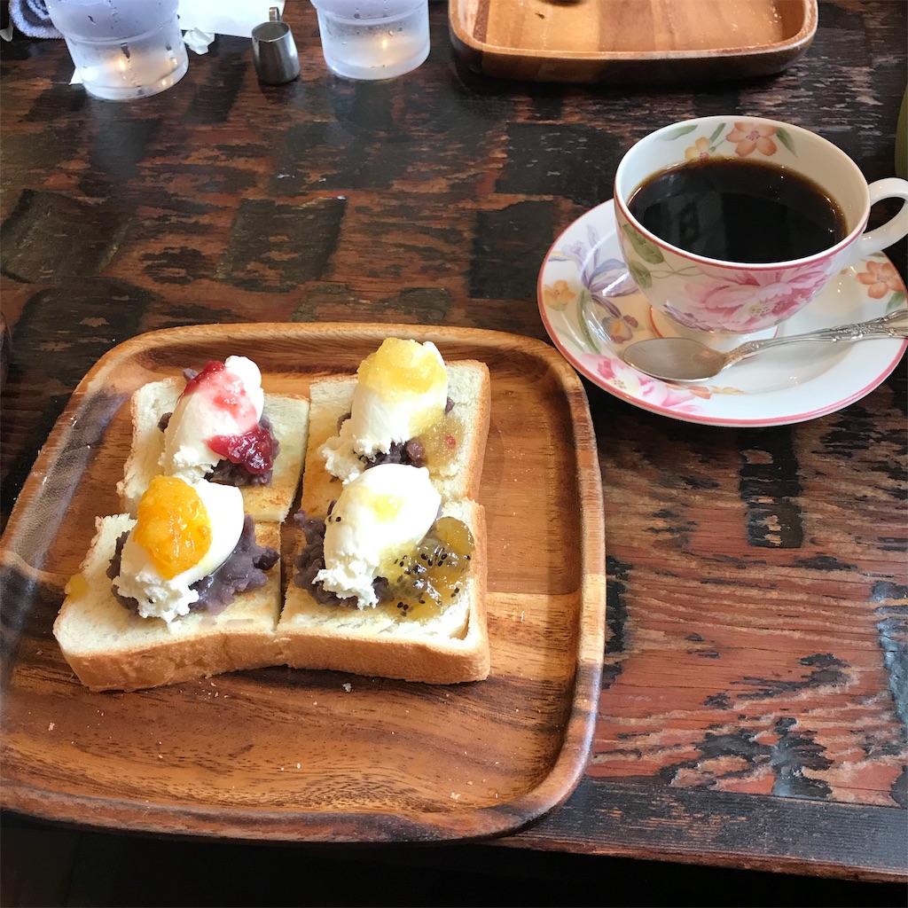 名古屋 喫茶店 四種類のジャムが可愛いモーニング コーヒーハウスかこ 食べると飲むを楽しむキサラちゃん