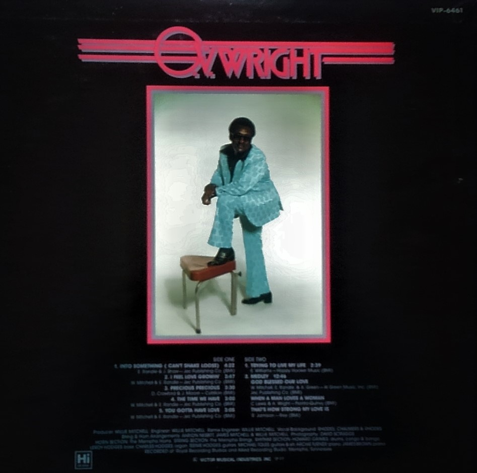 この人の、この1枚『O.V.ライト(O.V. Wright)／Into Something