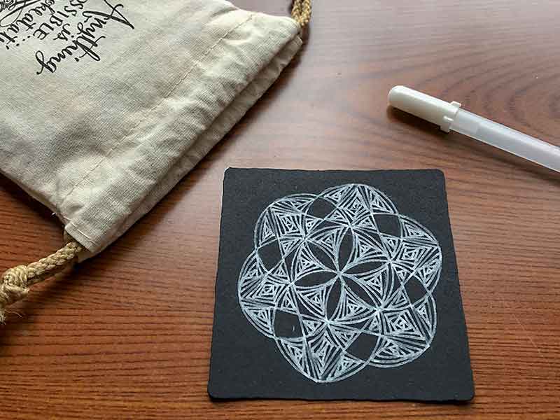 ゼンタングル(zentangle)ブラックタイル