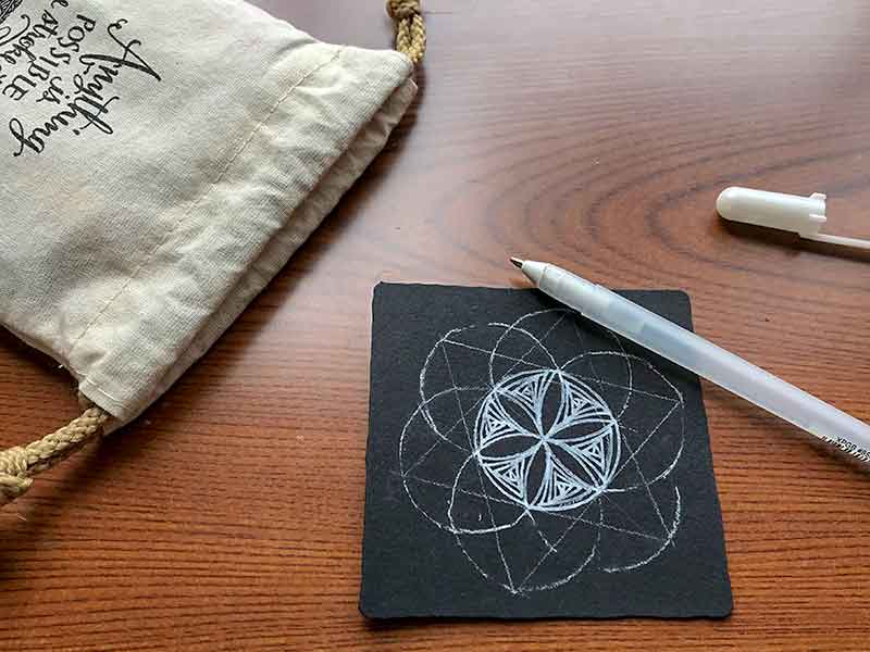 ゼンタングル(zentangle)ブラックタイル