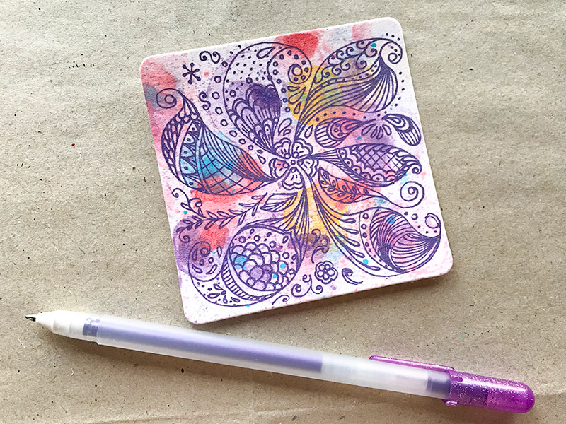 Zentangle バブルアートとゼンタングル M S Graffiti ミミの楽描き帖