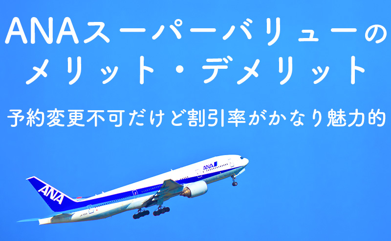 旅行 Ana Super Value スーパーバリュー のメリット デメリットについてまとめて見た てふてふさんぽ