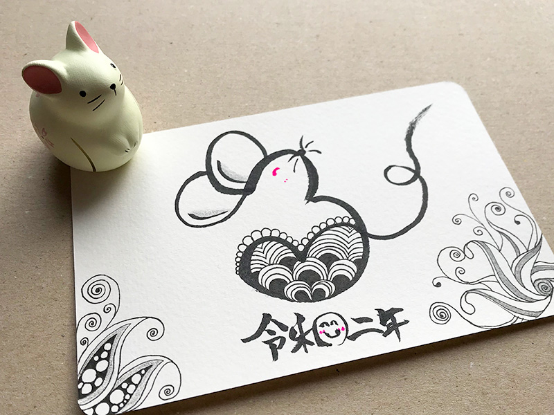 Zentangle ねずみとゼンタングル M S Graffiti ミミの楽描き帖