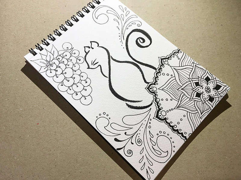 Zentangle 猫とゼンタングル M S Graffiti ミミの楽描き帖 Zentangle 猫とゼンタングル M S Graffiti ミミの楽描き帖
