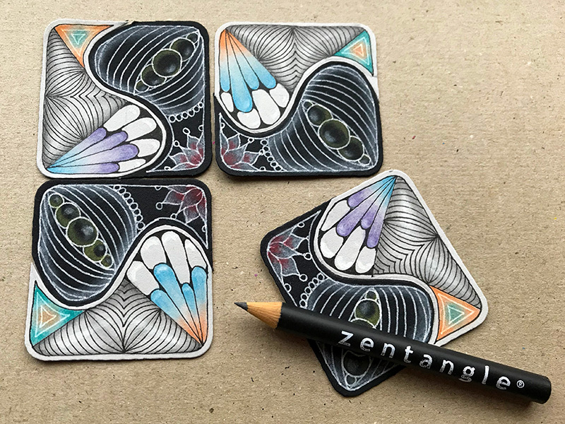 Zentangle ゼンタングル ビジュータイル M S Graffiti ミミの楽描き帖