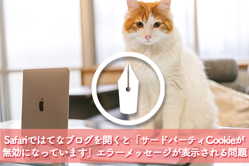 はてなブログ Safariではてなブログを開くと サードパーティcookieが無効になっています のエラーメッセージが表示される てふてふさんぽ