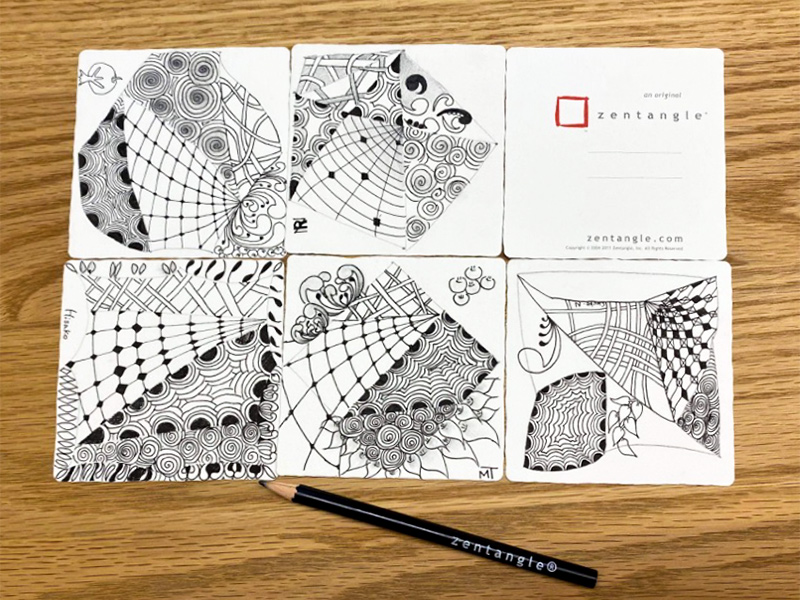 Zentangle 企業研修でのゼンタングル講座 M S Graffiti ミミの楽描き帖