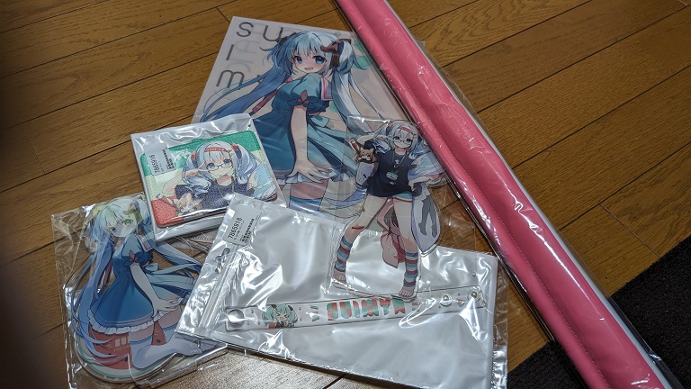 すいみゃ　fanbox限定　直筆サイン　キャンバスアート すいみゃfanbox限定直筆サインキャンバスアート