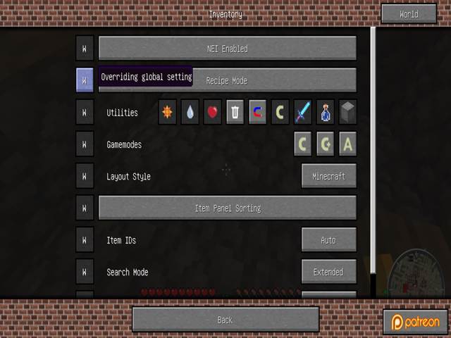 Minecraft Not Enough Items Nei 使い方 左上 消えた M340 S Blog Minecraft