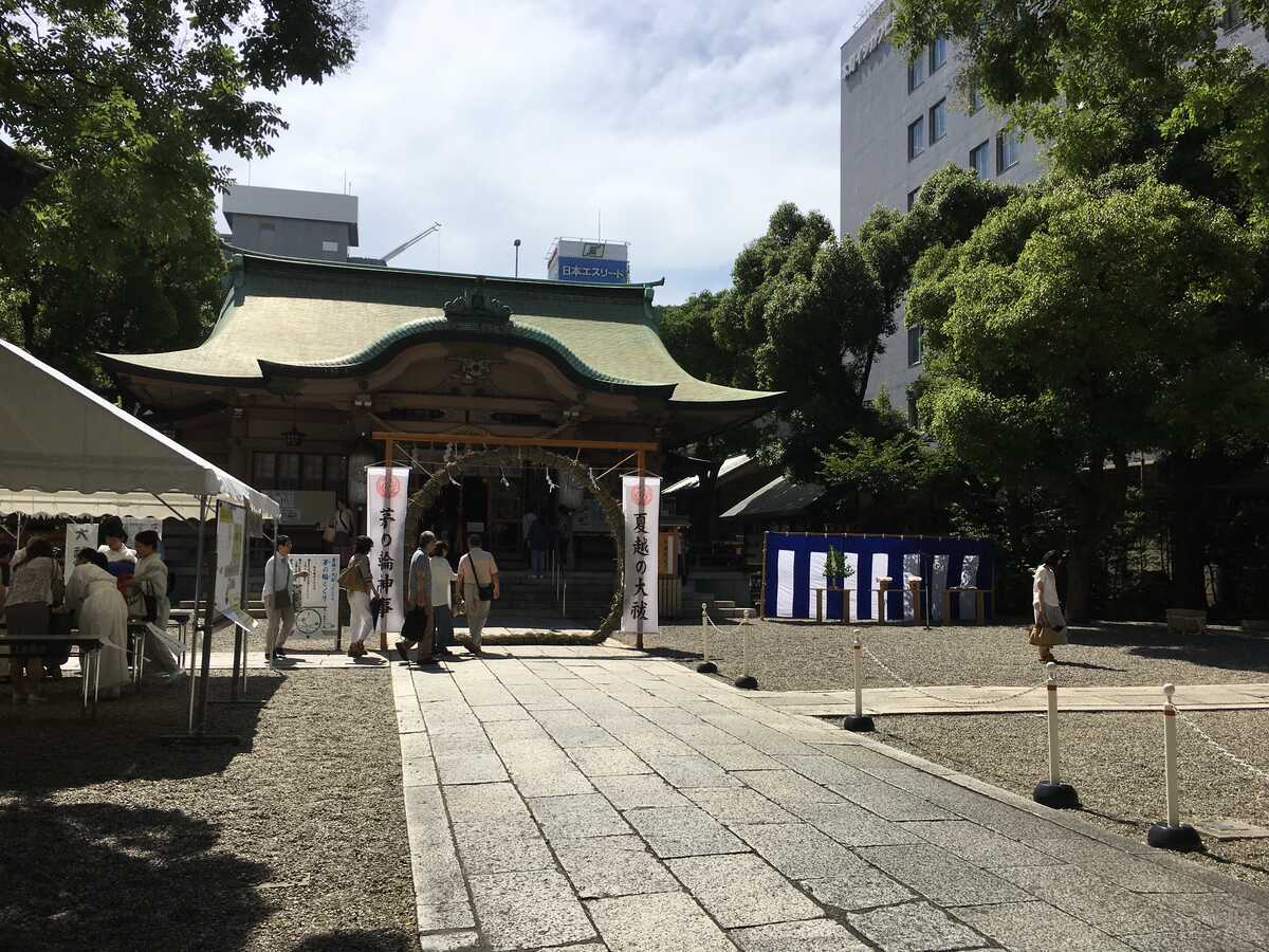 坐摩神社　茅野輪くぐり