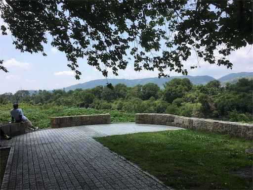 背割堤先端