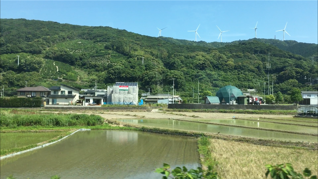 梅雨の合間の紀勢線車窓の風景