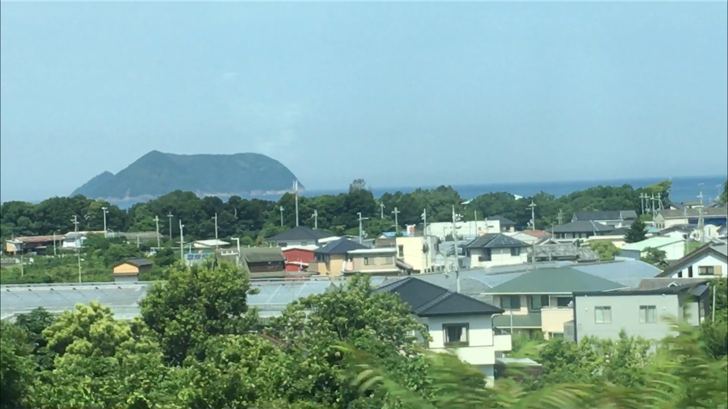 梅雨の合間の紀勢線車窓の風景