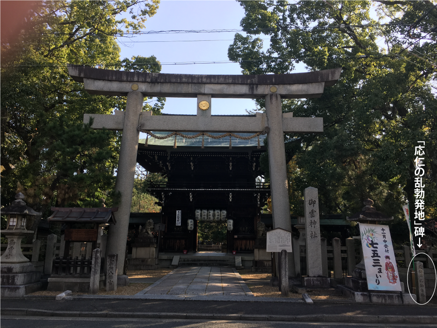 応仁の乱勃発地（上御霊神社）