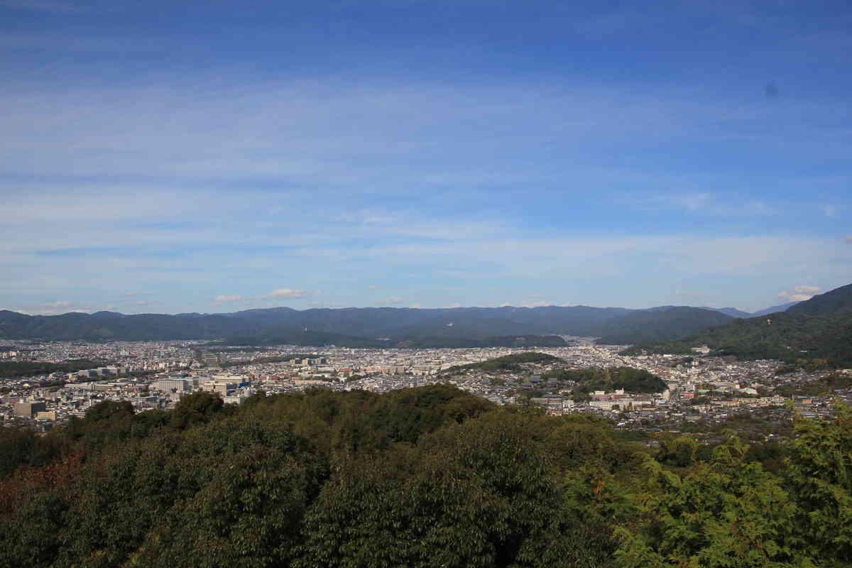 将軍塚清龍殿大舞台からの眺め
