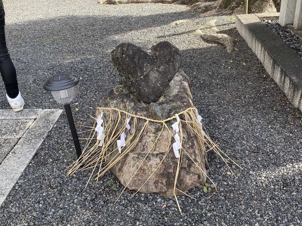 ハート石　縁結びの御神木　若宮八幡宮