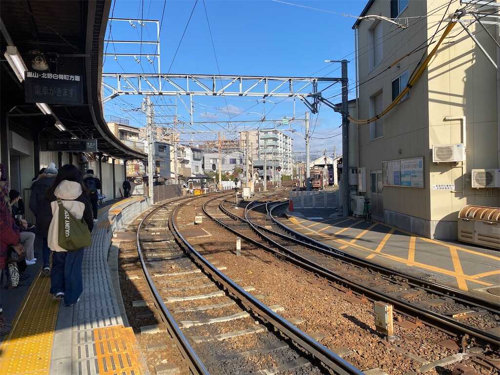 嵐電　西院駅　