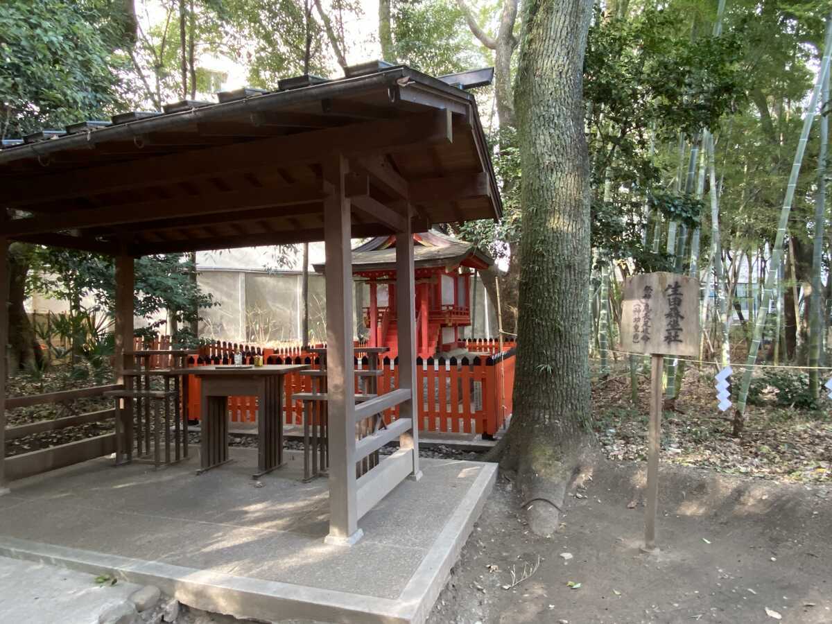 生田森坐社　祭神　息長足媛命（神功皇后）