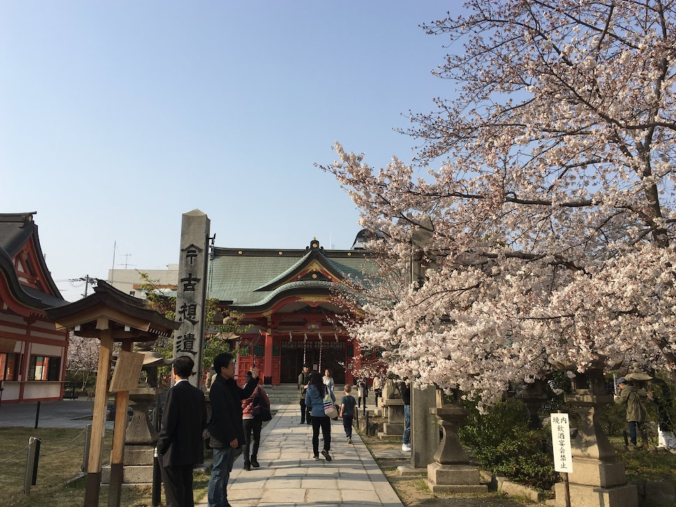 土佐稲荷神社　2019年4月6日桜