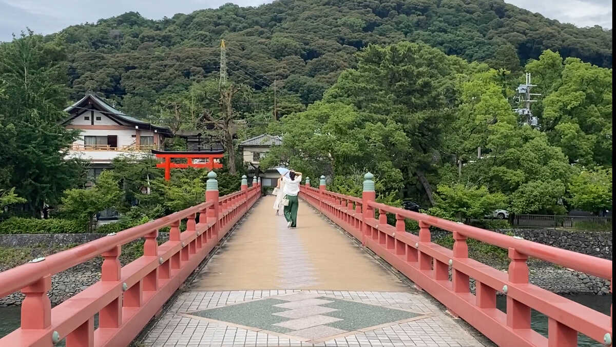 朝霧橋から宇治神社鳥居