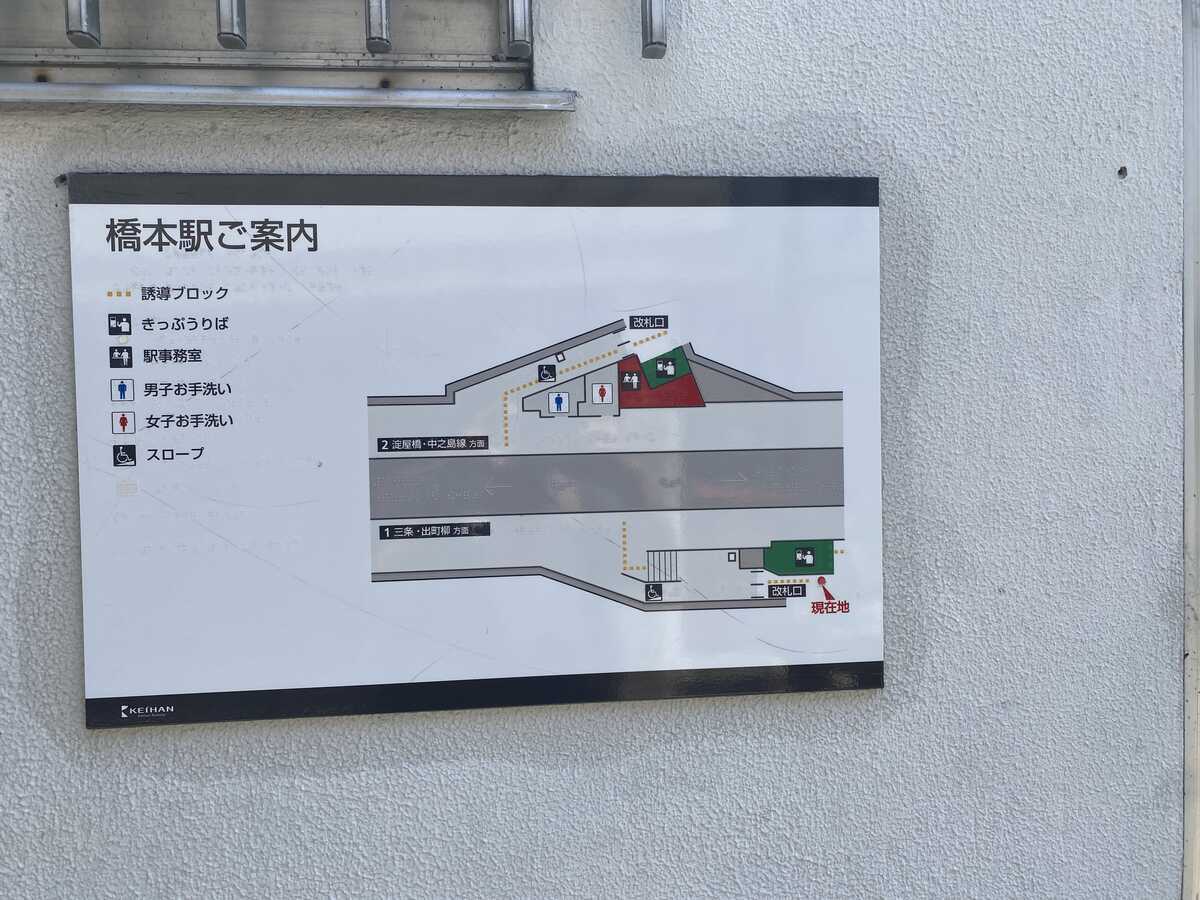 京阪橋本駅案内
