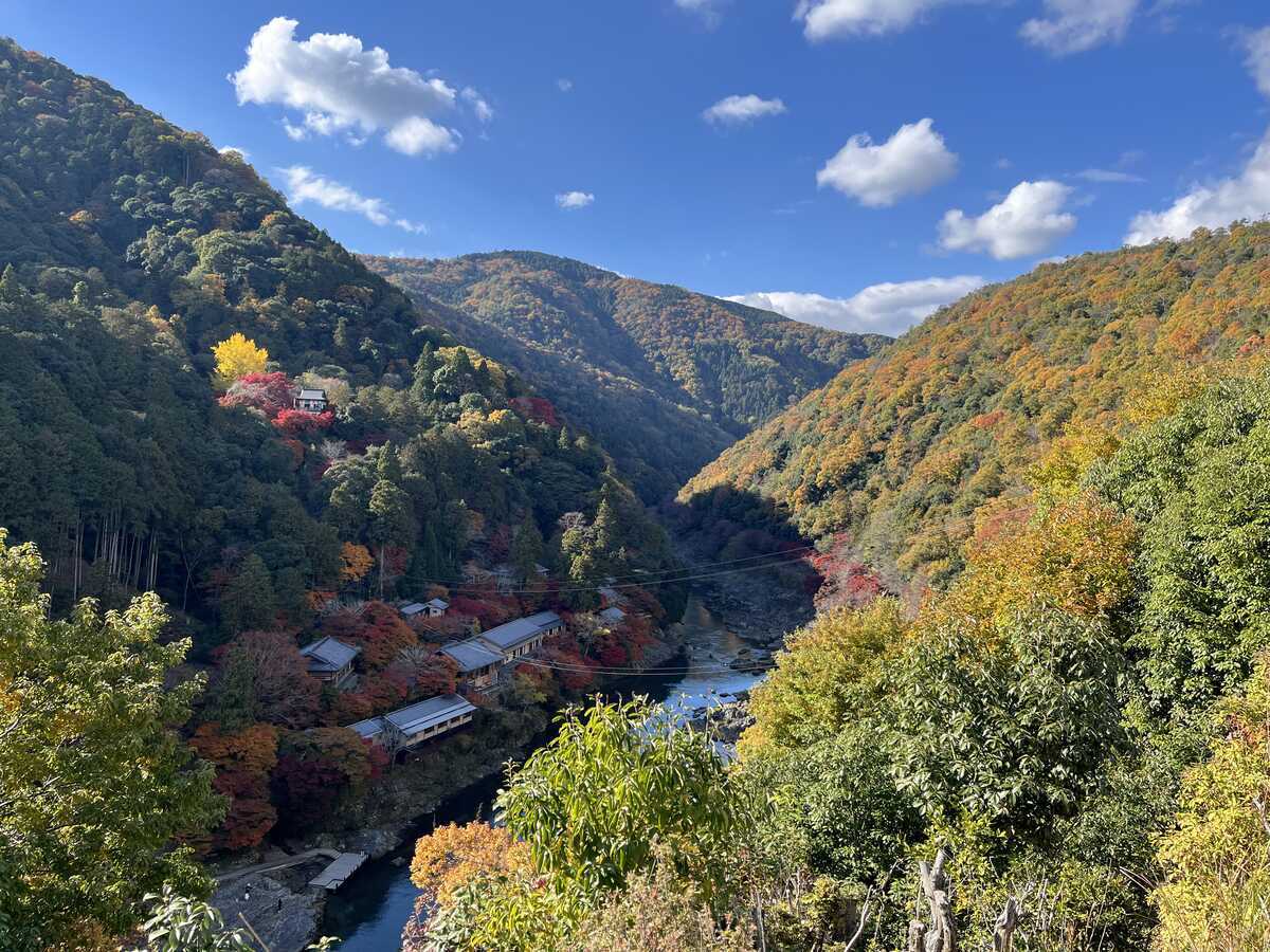 嵐峡　嵐山公園亀山地区展望所から