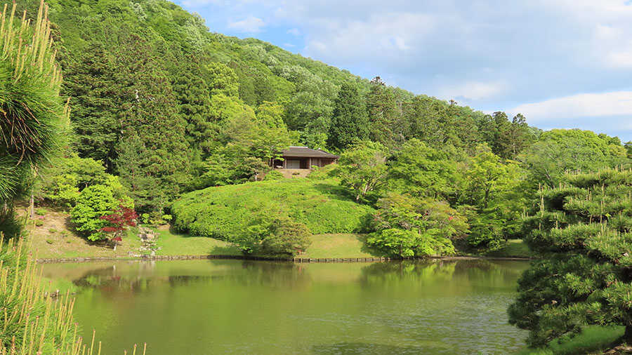 修学院離宮　上離宮　西浜