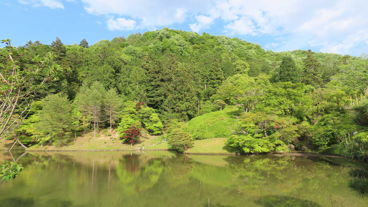 修学院離宮　上離宮　西浜