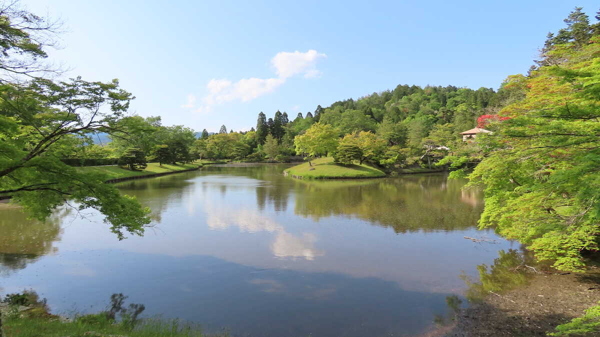 修学院離宮　上離宮　西浜